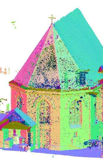 AltiGeo Monastere Numerisation fausse couleur